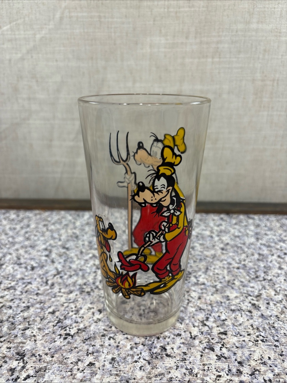 Vintage 1978 Goofy Walt Disney Pepsi Collector Series Glass Cup